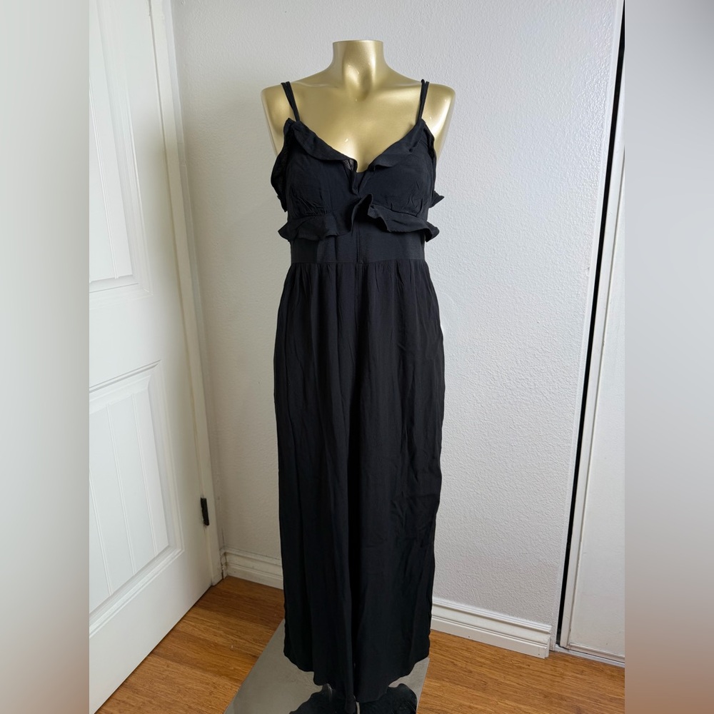 American Eagle Outfitters Black Sleeveless Jumpsuit S - Picture 2 of 9